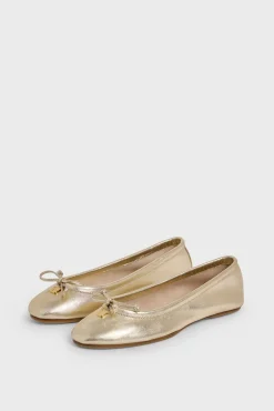 Ballerines En Cuir Dore Or - Mia<Gerard Darel Fashion