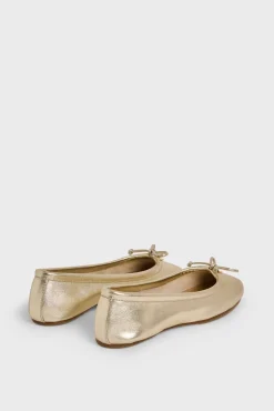 Ballerines En Cuir Dore Or - Mia<Gerard Darel Fashion