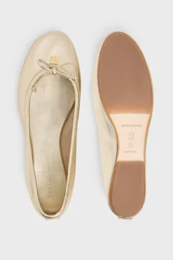 Ballerines En Cuir Dore Or - Mia<Gerard Darel Fashion