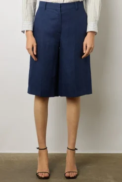 Bermuda De Tailleur En Lin Encre - Celenn<Gerard Darel Clearance