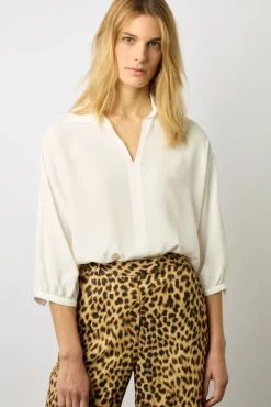 Blouse Ample A Col Ecru - Amalya<Gerard Darel Fashion