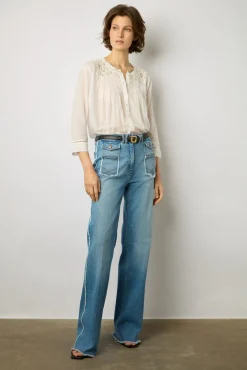Blouse Brodee Blanc - Aaya<Gerard Darel Hot