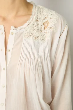 Blouse Brodee Blanc - Aaya<Gerard Darel Hot