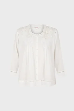 Blouse Brodee Blanc - Aaya<Gerard Darel Hot