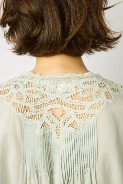 Blouse Brodee Bleu Ciel - Aaya<Gerard Darel Online