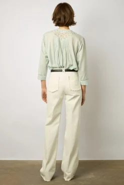 Blouse Brodee Bleu Ciel - Aaya<Gerard Darel Online