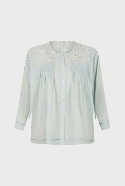 Blouse Brodee Bleu Ciel - Aaya<Gerard Darel Online