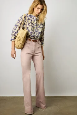 Blouse En Voile De Coton Lipstick - Adrianna<Gerard Darel Sale