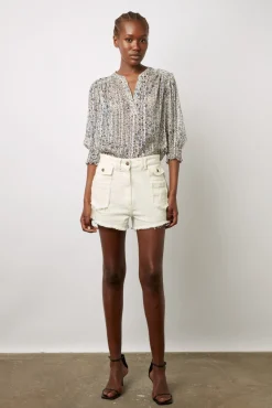 Blouse Fleurs Et Lurex Ecru - Ange<Gerard Darel Clearance