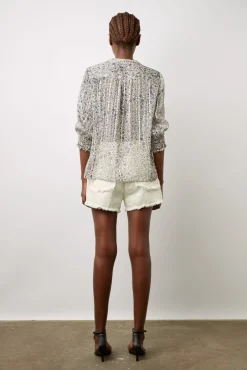 Blouse Fleurs Et Lurex Ecru - Ange<Gerard Darel Clearance