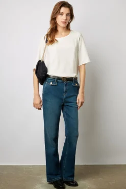 Blouse Fluide Dos Boutonne Ecru - Alyah<Gerard Darel Hot