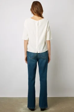 Blouse Fluide Dos Boutonne Ecru - Alyah<Gerard Darel Hot