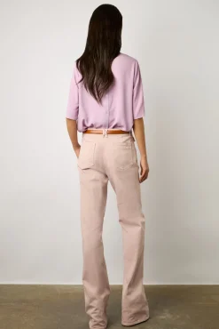 Blouse Fluide Dos Boutonne Parme - Alyah<Gerard Darel Discount