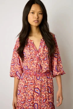 Blouse Fluide Imprimee Nude - Adena<Gerard Darel Outlet