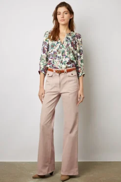 Blouse Imprimee Jacquard Ecru - Abell<Gerard Darel Hot