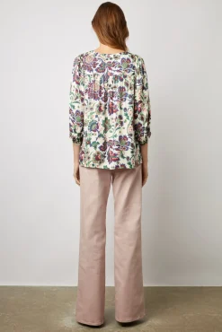 Blouse Imprimee Jacquard Ecru - Abell<Gerard Darel Hot