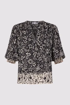 Blouse Imprime Floral Noir - Allyn<Gerard Darel Sale