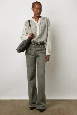 Blouse Rayee En Coton Ecru - Ambre<Gerard Darel Online