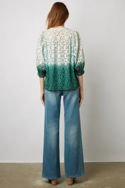 Blouse Tie And Dye Brodee Vert D'Eau - Alyff<Gerard Darel Best