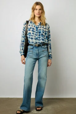 Blouse Tie And Dye Encre - Ambre<Gerard Darel Fashion