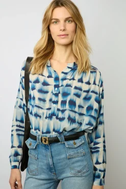 Blouse Tie And Dye Encre - Ambre<Gerard Darel Fashion