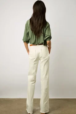 Blouse Unie Satinee Kaki - Alice<Gerard Darel Hot