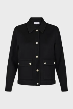 Blouson En Laine Double-Face Noir - Nattie<Gerard Darel Outlet