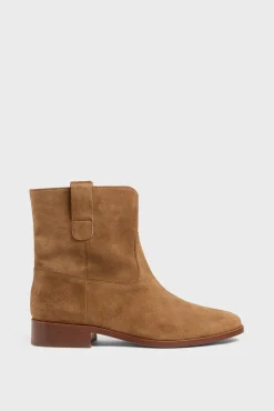 Boots En Cuir Velours - Elie<Gerard Darel Clearance