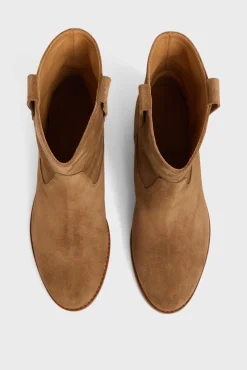 Boots En Cuir Velours - Elie<Gerard Darel Clearance