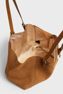 Cabas En Cuir Velours Femme Ble Simple Bag<Gerard Darel Online