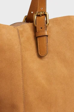 Cabas En Cuir Velours Femme Ble Simple Bag<Gerard Darel Online