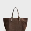 Cabas En Cuir Velours Interieur Metallise - Simple Bag<Gerard Darel Sale