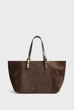 Cabas En Cuir Velours Interieur Metallise - Simple Bag<Gerard Darel Sale