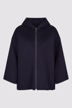 Cape En Laine Double Face Marine - Nesrynn<Gerard Darel Sale
