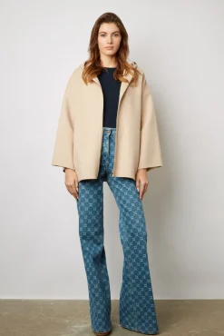 Cape En Laine Double Face Sable - Nesrynn<Gerard Darel Best