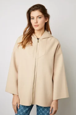 Cape En Laine Double Face Sable - Nesrynn<Gerard Darel Best