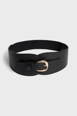 Ceinture Corset En Cuir Velours Noir - Olympe<Gerard Darel Hot