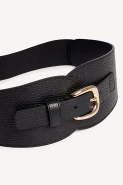 Ceinture Corset En Cuir Velours Noir - Olympe<Gerard Darel Hot