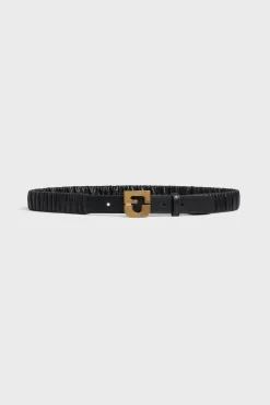 Ceinture En Cuir Elastique Noir - Rosalie<Gerard Darel Online