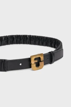 Ceinture En Cuir Elastique Noir - Rosalie<Gerard Darel Online
