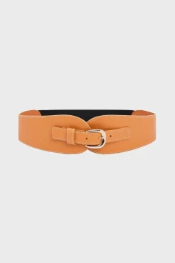Ceinture En Cuir Graine Camel - Olympe<Gerard Darel Hot