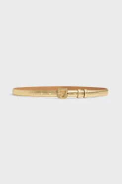 Ceinture En Cuir Python Or - Leminilauren<Gerard Darel Fashion