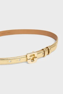 Ceinture En Cuir Python Or - Leminilauren<Gerard Darel Fashion