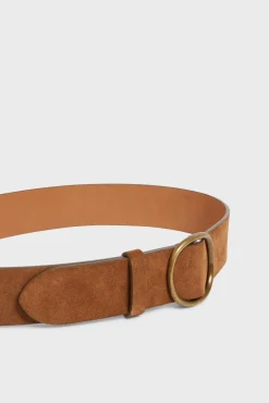 Ceinture En Cuir Velours Camel - Paloma<Gerard Darel Clearance