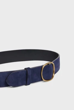 Ceinture En Cuir Velours Marine - Paloma<Gerard Darel Hot