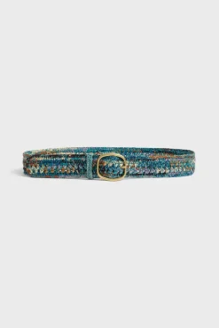 Ceinture En Raphia Chine Bleu - Paloma<Gerard Darel Discount