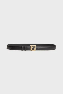 Ceinture Signature En Cuir Noir - Lelauren<Gerard Darel Online