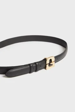 Ceinture Signature En Cuir Noir - Lelauren<Gerard Darel Online