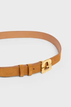 Ceinture Signatureen Cuir Velours - Le Lauren<Gerard Darel Best
