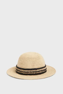 Chapeau En Raphia Avec Bande Bicolore - Elya<Gerard Darel Sale